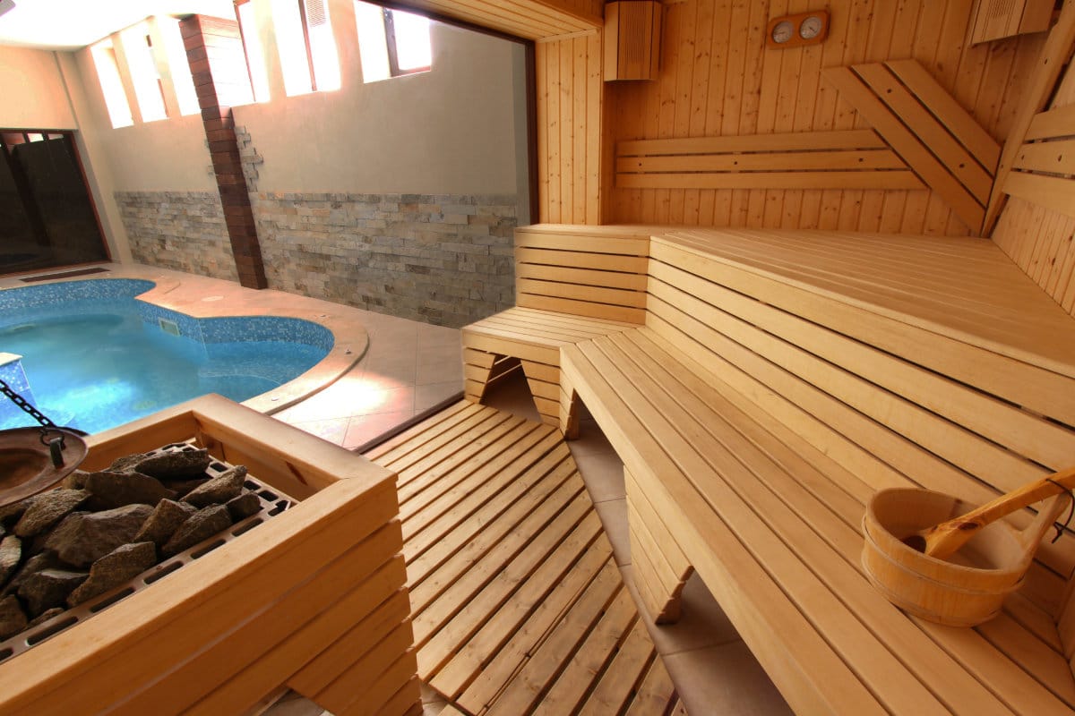 sauna tijdens wellness weekend